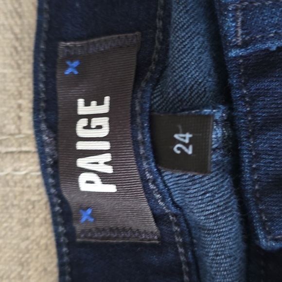 Paige Hourglass Jeans Long Sz 24x33 - Picture 3 of 5